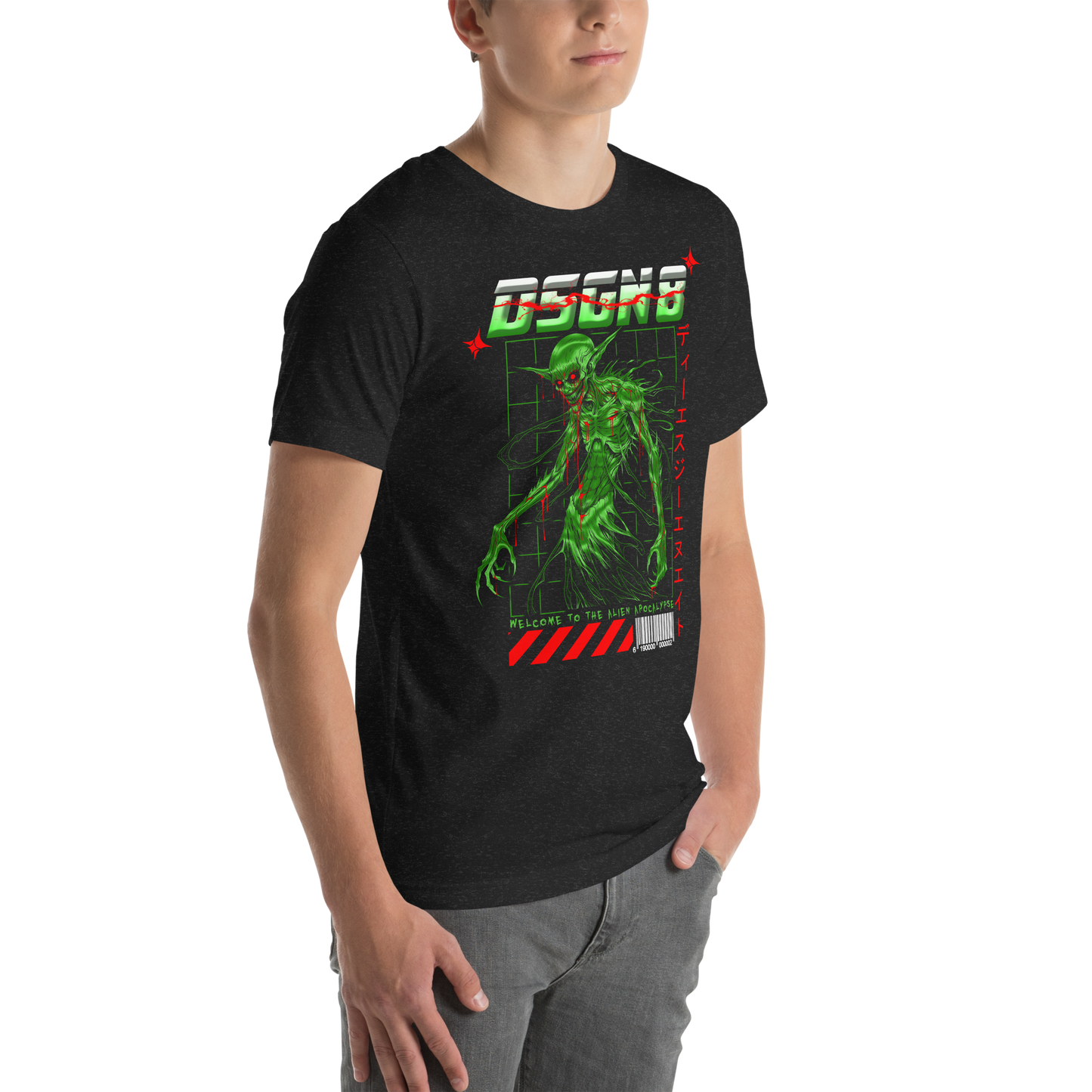 t-shirt-black-heather-right-front