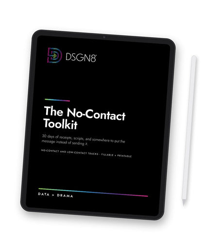 No-Contact Toolkit | 30-Day No Contact Tracker & Journal