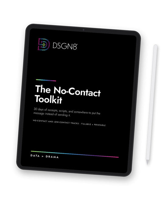 No-Contact Toolkit | 30-Day No Contact Tracker & Journal