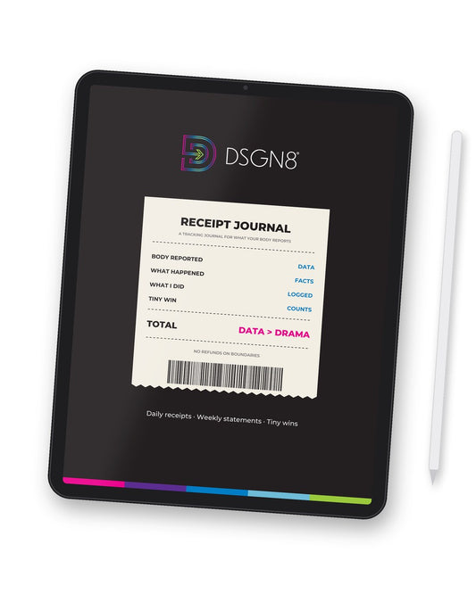 DSGN8 Receipt Journal | Printable Nervous System Tracker