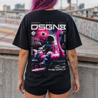 Space Flamingo Float Mode | Nervous System Off-Duty Tee