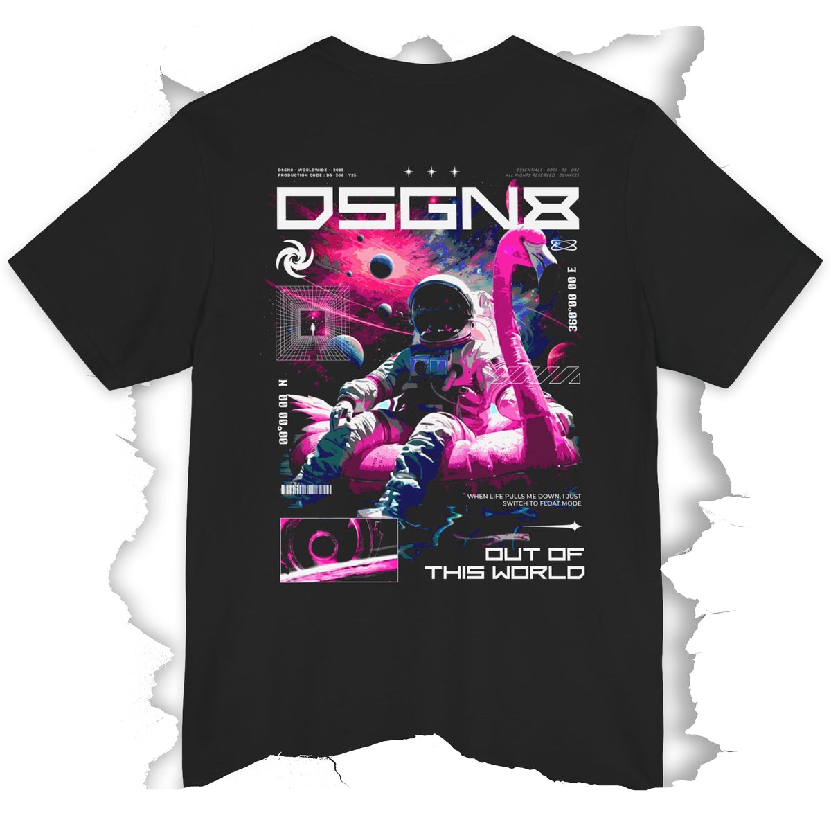 Space Flamingo Float Mode | Nervous System Off-Duty Tee
