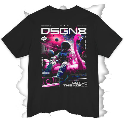 Space Flamingo Float Mode | Nervous System Off-Duty Tee