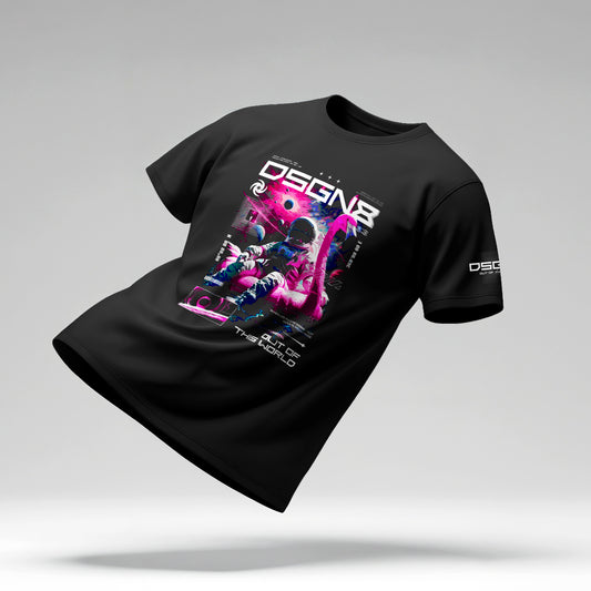 Space Flamingo Float Mode | Nervous System Off‑Duty Tee