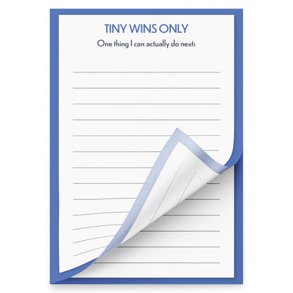 Tiny Wins Only – 4x6 Sticky Notes