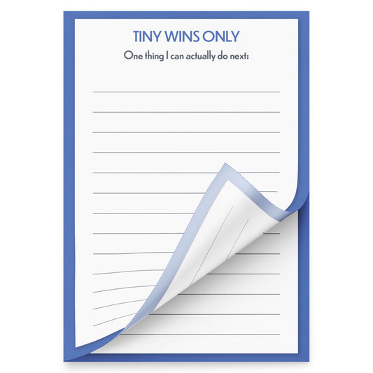 Tiny Wins Only – 4x6 Sticky Notes