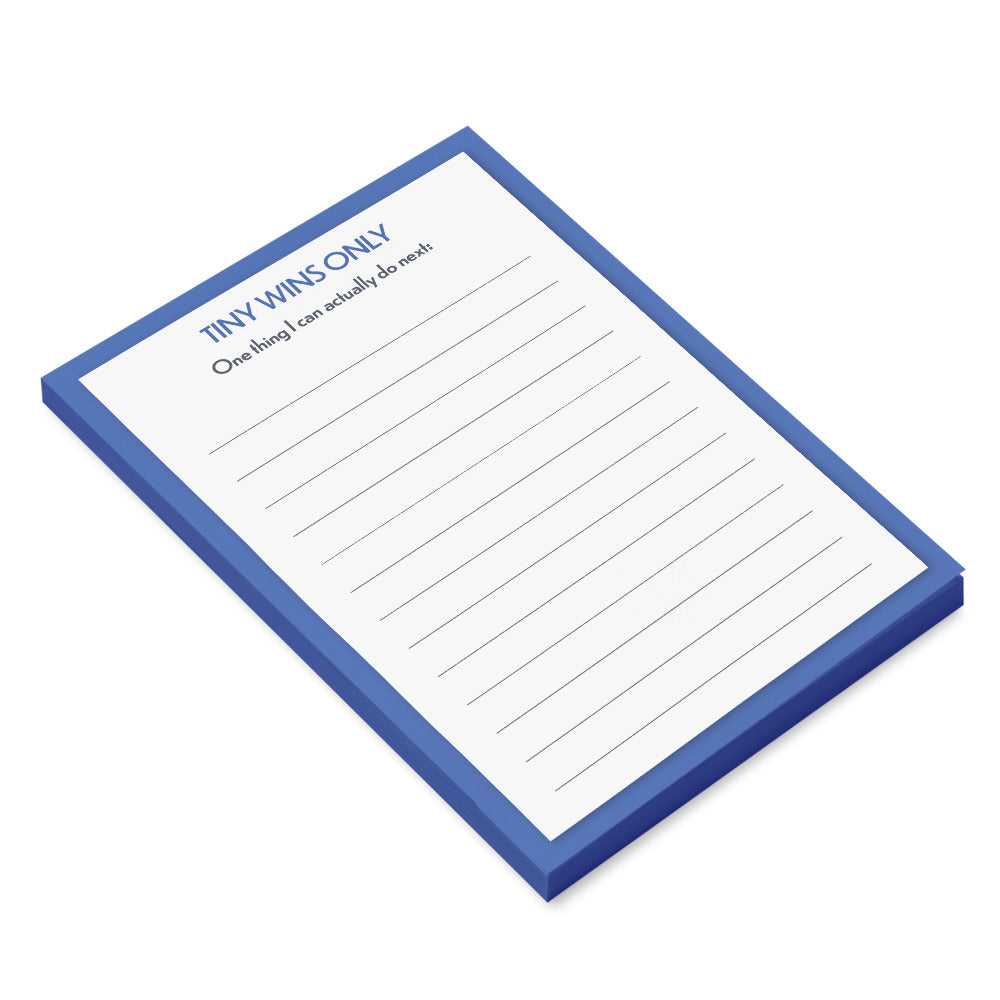 Tiny Wins Only – 4x6 Sticky Notes
