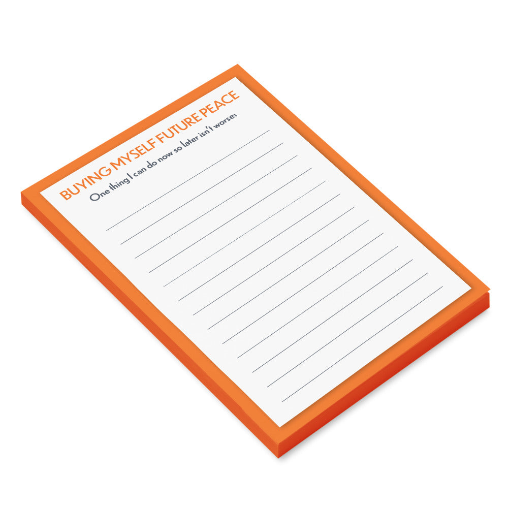 Buying Myself Future Peace – 4x6 Sticky Notes